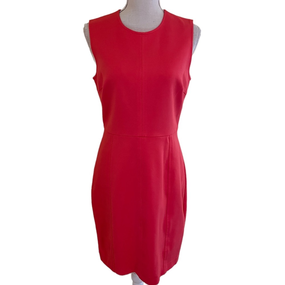 Trina Turk Coral "Kensie" Sleeveless Sheath Dress 8